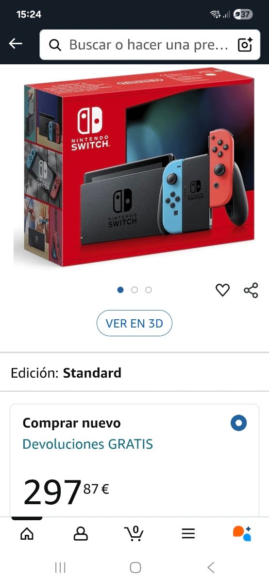 Nintendo Switch roja y azul