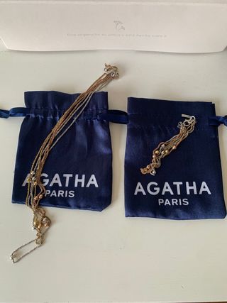 Gargantilla y pulsera Agatha Paris - Plata y oro