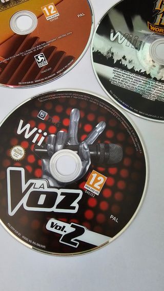 Wii: Guitar Hero, Let's Sing 7, La Voz