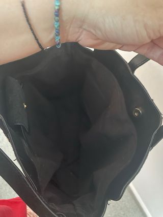 Bolso Zara negro serraje