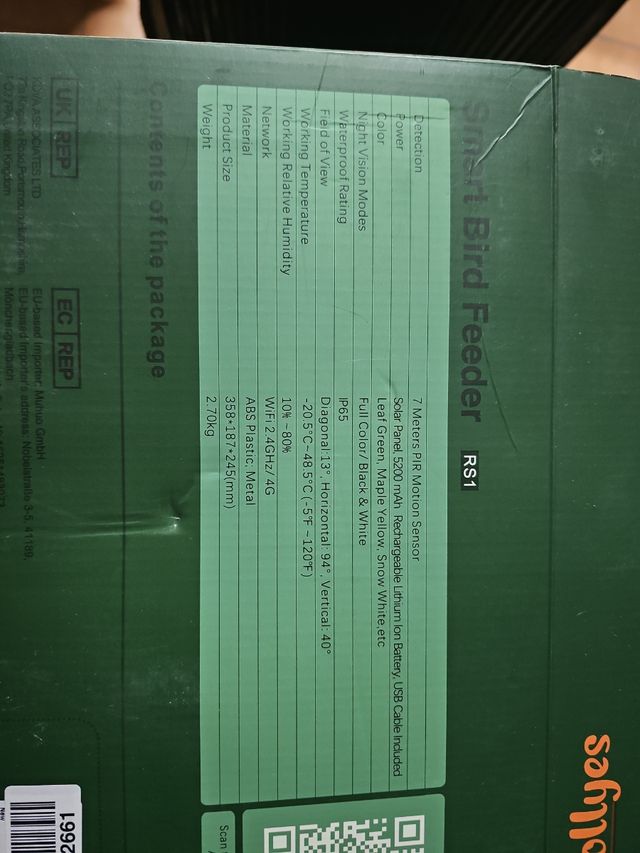 Comedero para pájaros con cámara - Tolleyes