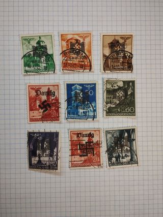Sellos Postales Danzig WWII (9)