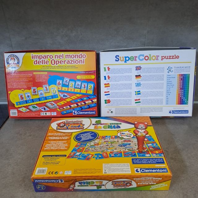 Clementoni: 3 giochi educativi