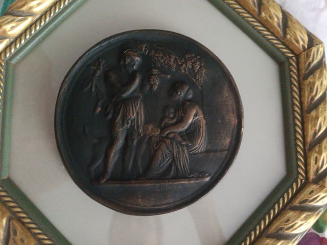 2 Cuadros escayola, madera - Decoración