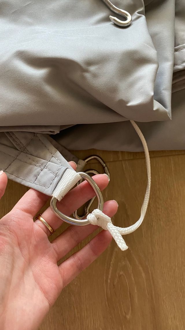 Toldo vela triangular Beige o Gris