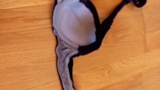 Sujetador danza oriental morado forrado a mano