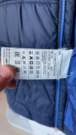 Chaleco acolchado Benetton azul marino