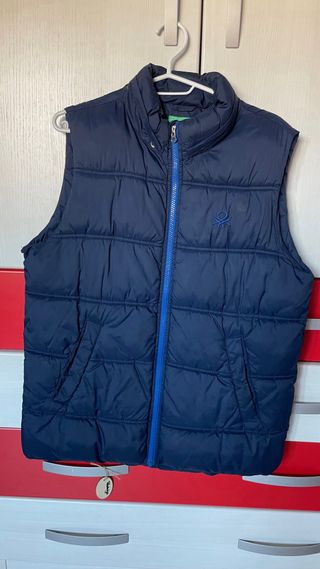 Chaleco acolchado Benetton azul marino