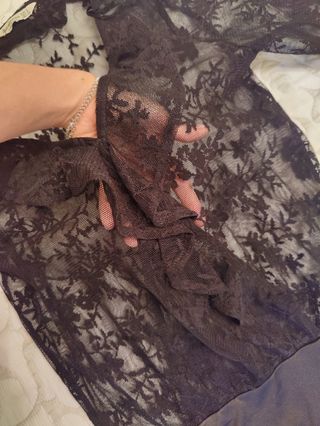 Body encaje negro con transparencias a estrenar