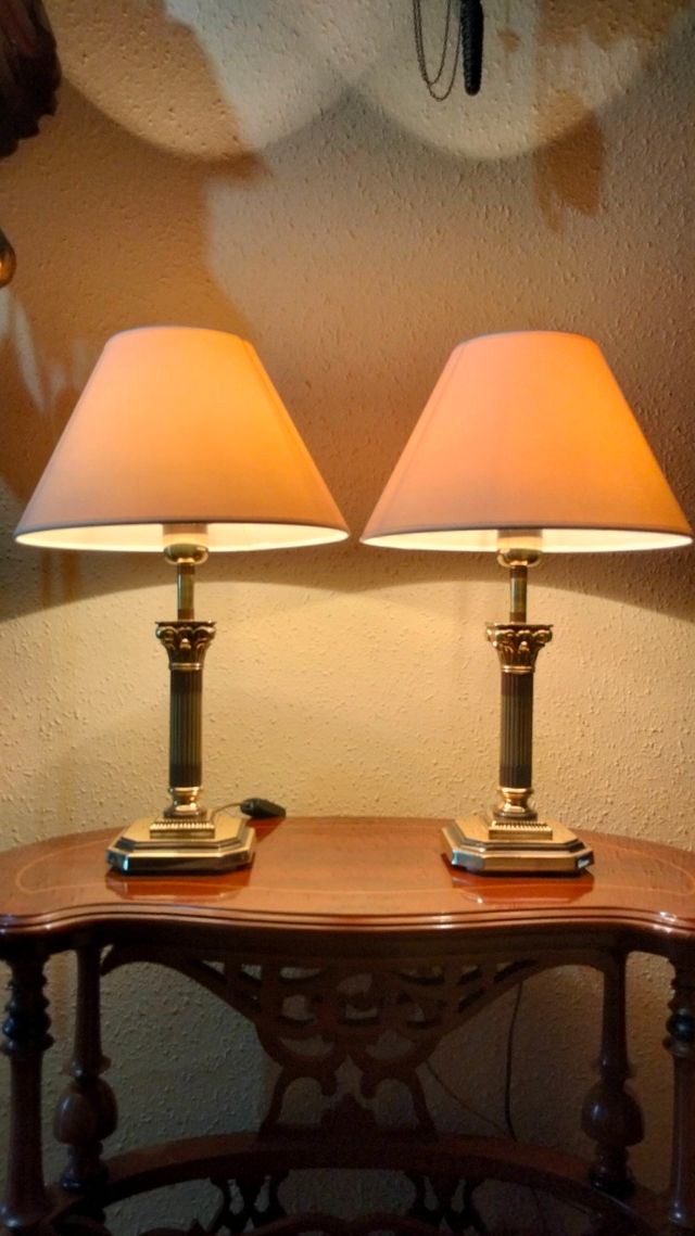 GRANDI PAGLIE DI LAMPADE COLONNE ROMANE IN BRONZO