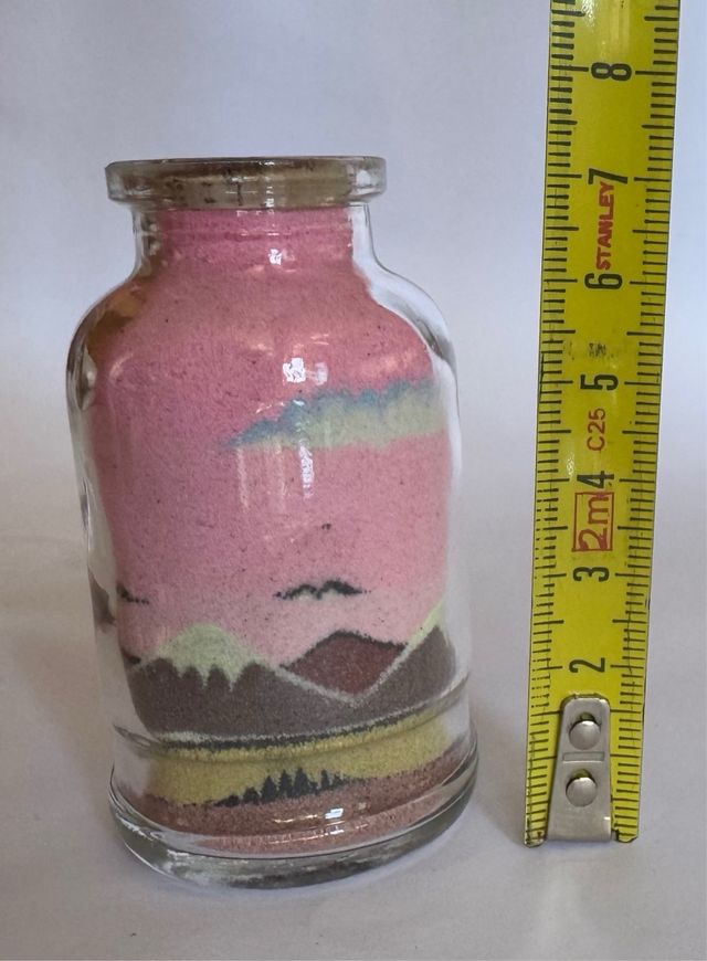 Bottiglia artigianale con sabbia colorata 