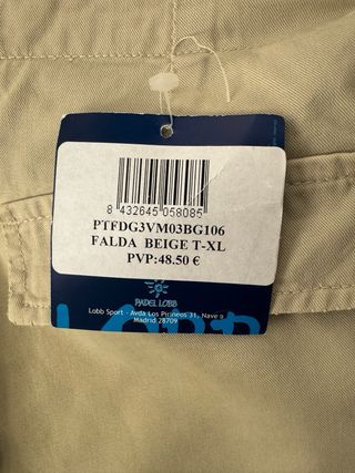 Falda golf Wear Golf beige