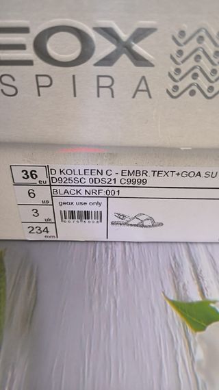 Sandalias Geox negras mujer #36