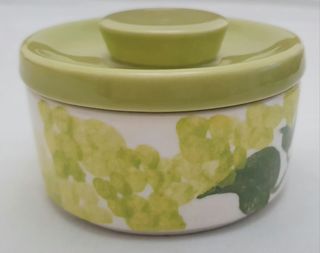 Scatolina vintage verde e bianca