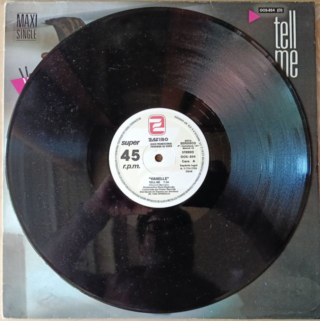 Vanelle - Tell Me. Maxi-single (1986)