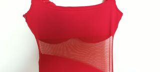 Abito estivo elegante spalline rosso