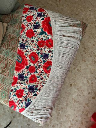 Traje gitana color coral