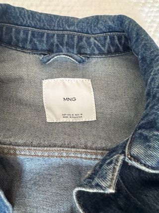 Chaqueta vaquera MANGO M azul