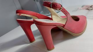 Sandalias PAYMA rojas piel nº37