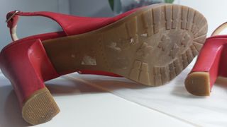 Sandalias PAYMA rojas piel nº37