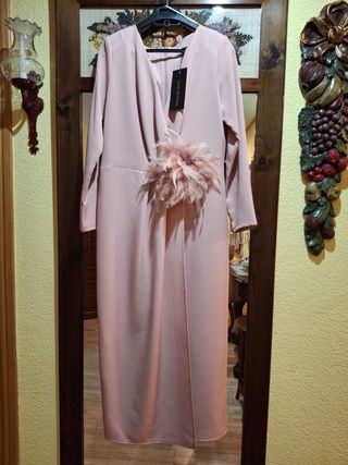Vestido Juan Bernal rosa