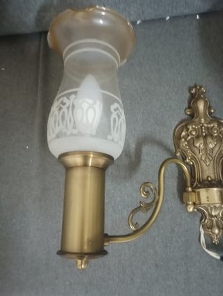 Aplique 2 brazos bronce dorado