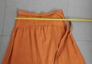 Falda Naranja de lino