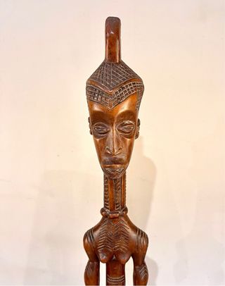 Figura africana de fertilidad Bena Lulua del Congo