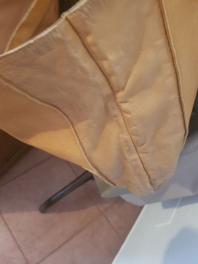 Bolso piel marrón - Asa larga