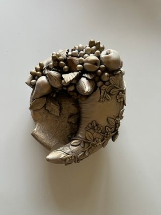 Soprammobile cornucopia argento