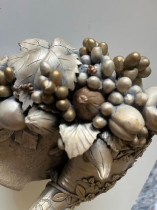 Soprammobile cornucopia argento