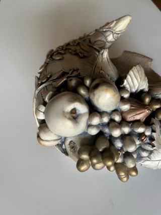 Soprammobile cornucopia argento
