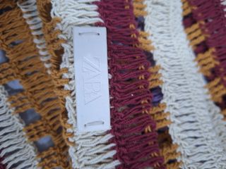 Bolso shopper crochet Zara - Beige/Marrón