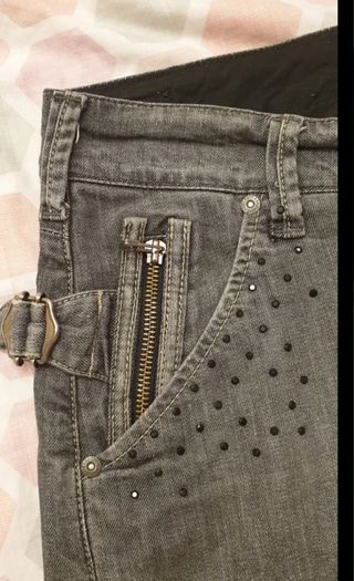 Falda vaquera CAROCHE JEANS gris