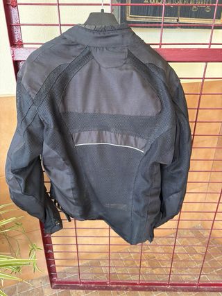 Chaqueta moto verano negra