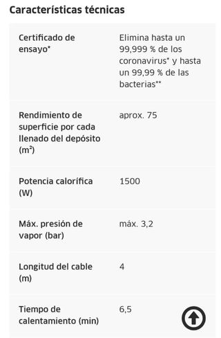 Karcher SC2 EasyFix: Limpiadora Vapor