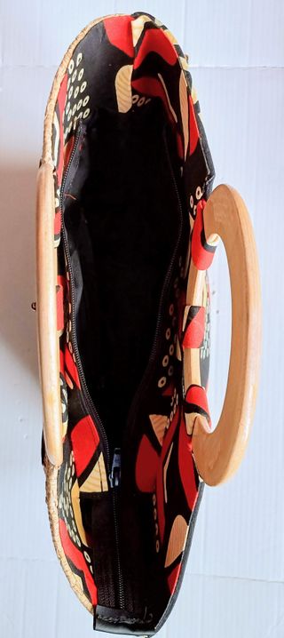 Saco Praia - Beje e Vermelho