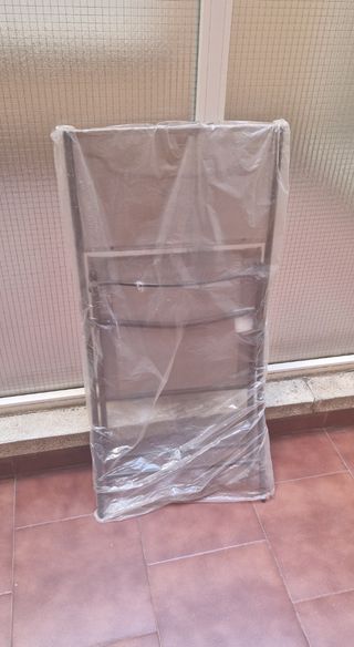 4 Sillas plegables terraza - Gris y marrón