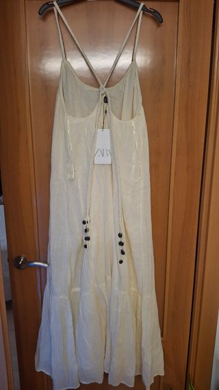 Vestido blanco Zara - boho