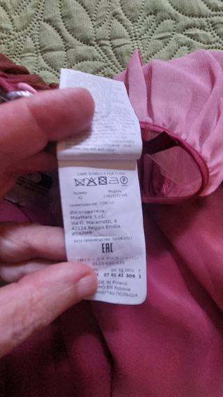 Abito lungo seta multicolore