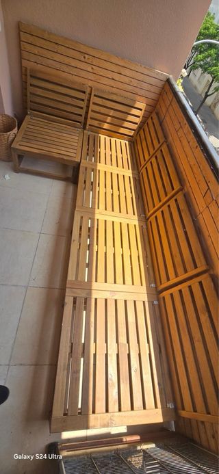 Sofá modular IKEA NÄMMARÖ marrón