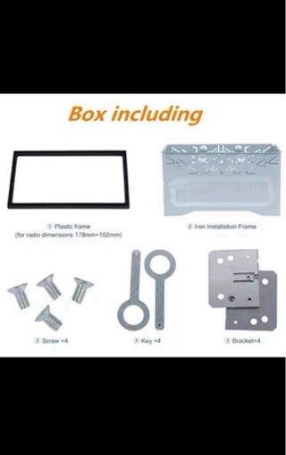 Marco radio 2DIN universal para coche