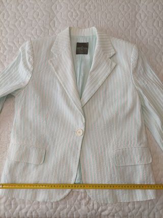 Chaqueta Roberto Verino rayas azul-blanco