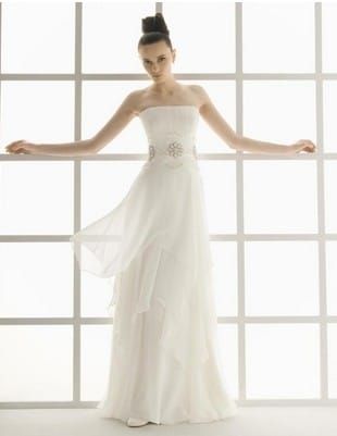 Vestido novia Rosa Clará blanco