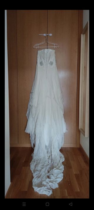 Vestido novia Rosa Clará blanco