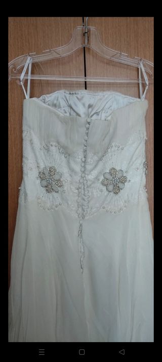 Vestido novia Rosa Clará blanco