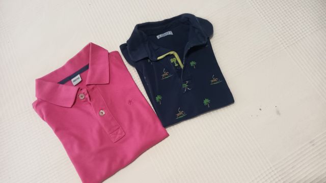 2 Polos Niño Talla 8 - Mayoral y Freestyle