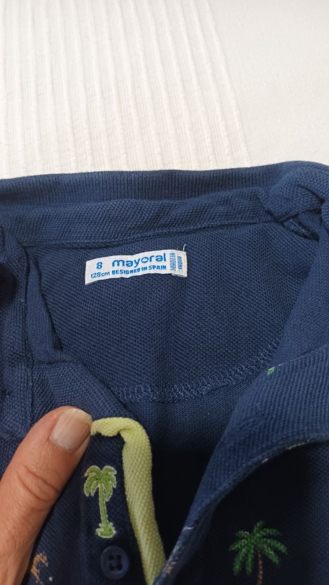 2 Polos Niño Talla 8 - Mayoral y Freestyle
