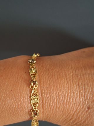 Bracciale filigrana argento placcato oro