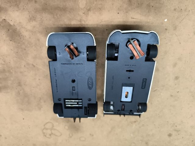 Coches Scalextric BMW y Porsche